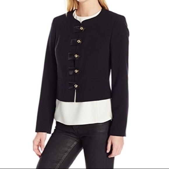 Nine West Military Style Cropped Blazer - Picture 6 of 8